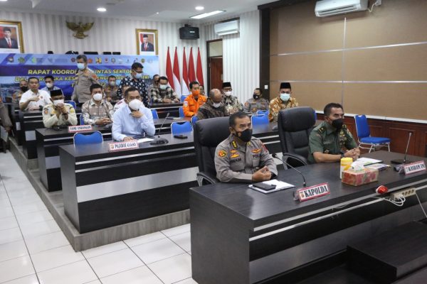 Kasdam IM Ikuti Rapat Koordinasi Lintas Sektoral dengan Kapolri