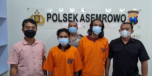Polres Tanjung Perak Berhasil Mengamankan Pelaku Pencuri Besi Penutup Gorong-Gorong