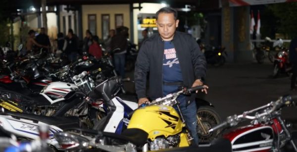 Polres Ponorogo Amankan Ratusan Motor yang Diduga Untuk Adu Balap Liar