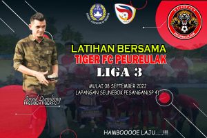 Menuju Liga 3, TIGER FC Peureulak Mulai Latihan Bersama September Mendatang