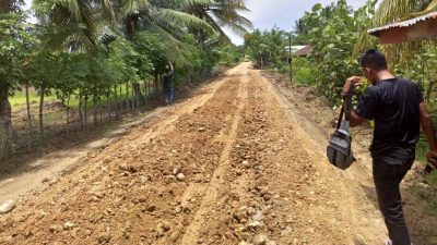 Berkat Aspirasi HRD, Beberapa Jalan di Nurussalam Mudah Dilintasi