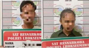 Ringkus Dua Pengedar Narkoba Polres Lhokseumawe Amankan 32 Paket Sabu