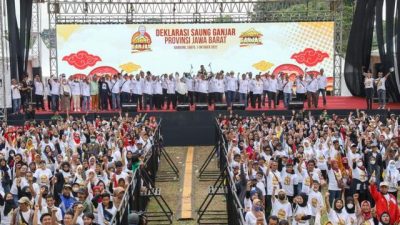 Relawan Saung Ganjar Deklarasi Dukungan Ganjar Pranowo Capres 2024