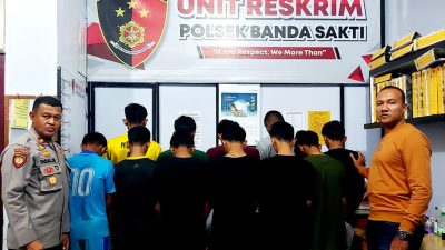 Sebelas Pelaku Penganiayaan Ditangkap Polres Lhokseumawe