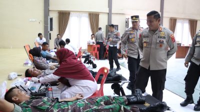 Polres Aceh Utara Berhasil Kumpulkan 39 Kantong Darah