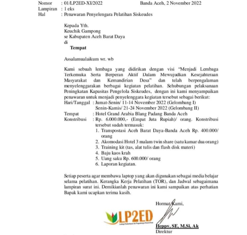 Bimtek Aparatur Desa