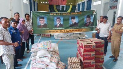 Empat Senator Aceh Kirim Bantuan untuk Korban Banjir di Aceh Tamiang