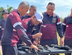 Tingkatkan Skil Polres Lhokseumawe Adakan Latihan Menembak