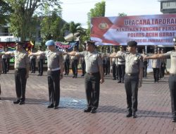 Sebanyak 52 Personil Polres Aceh Barat mendapat Kenaikan Pangkat