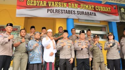 Jumat Curhat Kapolrestabes Surabaya Gelar Vaksin