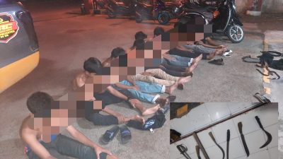 Polres Lhokseumawe Amankan 13 Remaja Terduga Pelaku Pembacokan
