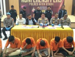 Sat Reskrim Polres Aceh Utara Ungkap 8 Kasus Pencurian Sepeda Motor