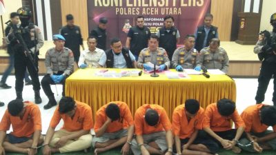 Sat Reskrim Polres Aceh Utara Ungkap 8 Kasus Pencurian Sepeda Motor