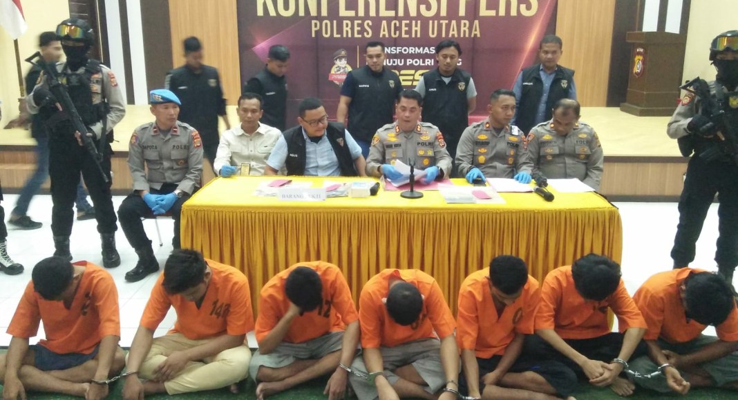 Sat Reskrim Polres Aceh Utara Ungkap 8 Kasus Pencurian Sepeda Motor