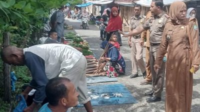 Membandel, Lapak Pedagang Ikan Liar Kembali di Tertibkan