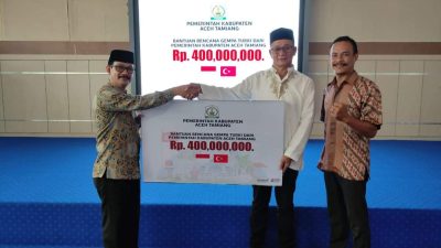 Pemkab Aceh Tamiang Salurkan 400 Juta Untuk Bantuan Gempa Turki