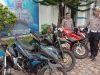 Sejumlah sepeda motor yang diamankan pada saat aksi balap liar di jalan Line Pipa kecamatan Nibong Aceh Utara 