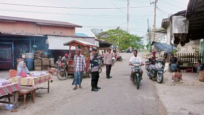 Ciptakan Kenyamanan, Polsek Nurussalam Gatur Lalin di Pusat Jualan Takjil