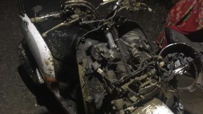 Pengendara Sepmor Kritis Setelah Tabrak Kerbau