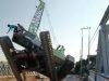 Alat Berat Crane Terjungkal di Jembatan Kuala Langsa, Supir Alami Luka-luka
