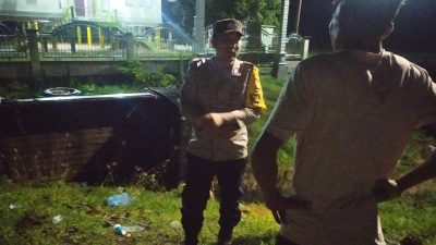 Bawa Rombongan saat Hari Raya, Satu Mobil Pick Up Kecelakaan