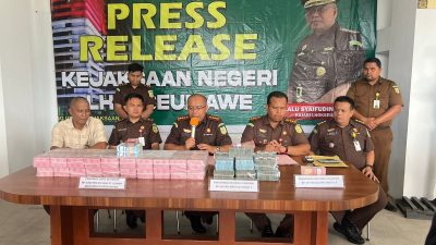 Kejari Lhokseumawe Kembali Sita Uang 4,7 Milyar Dugaan Aliran Dana PT RS Arun