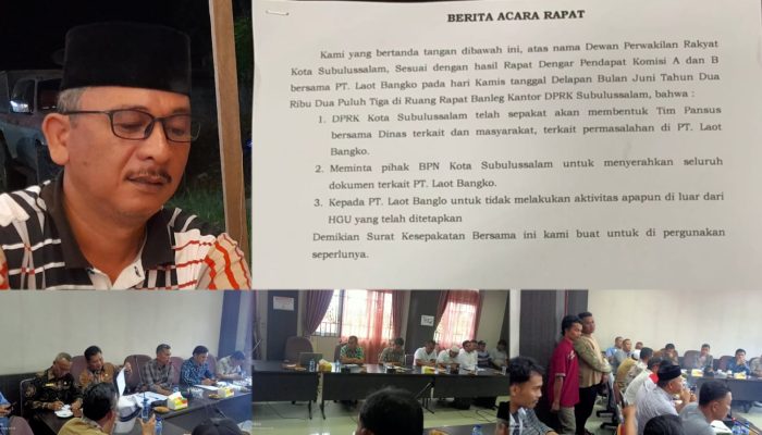 Kabar DPRK Subulussalam akan Bentuk Tim Pansus Hilang, Begini Respon Masyarakat