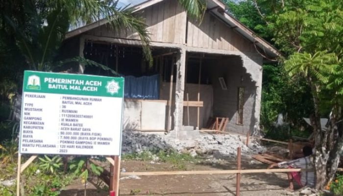 Kisah Haru Kak Rusmani Buruh Tani di Abdya Terima Bantuan Rumah Layak Huni