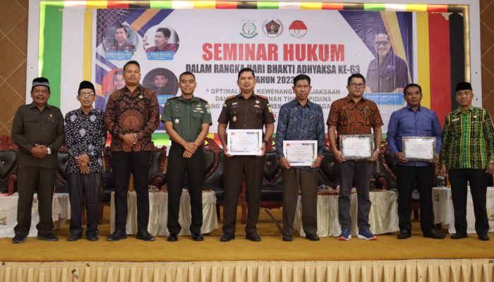 Bersama PWI Seminar Hukum Sambut Hari Bhakti ke-63 Adhyaksa 2023 di Subulussalam, Sukses!