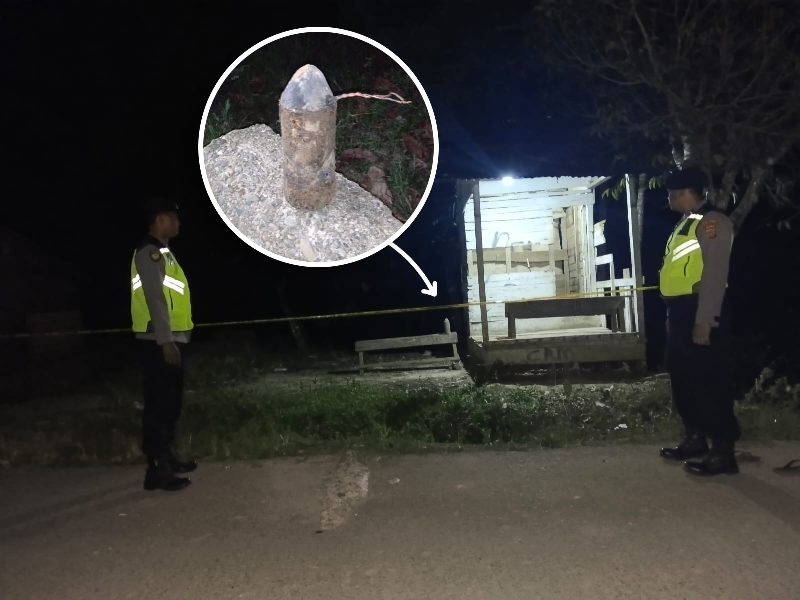 Benda Diduga Bom Ditemukan Tersangkut Jaring, Polisi Pasang Police Line di Lokasi
