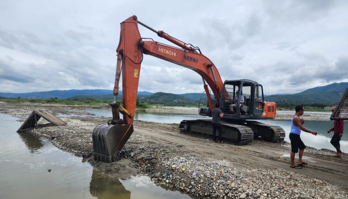 Polda Aceh Hentikan Aktivitas Galian C dan Amankan Satu ekskavator di Aceh Tenggara