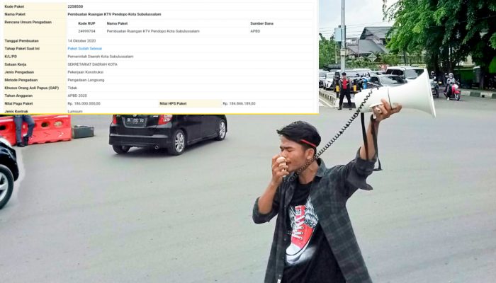 Pembangunan KTV Pendopo Kota Subuslussalam di Nilai Hamburkan Uang Daerah