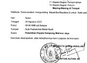 48 Rekannya Telah di Lantik, Besok Kepala Kampong Makmur Jaya akan Terlantik
