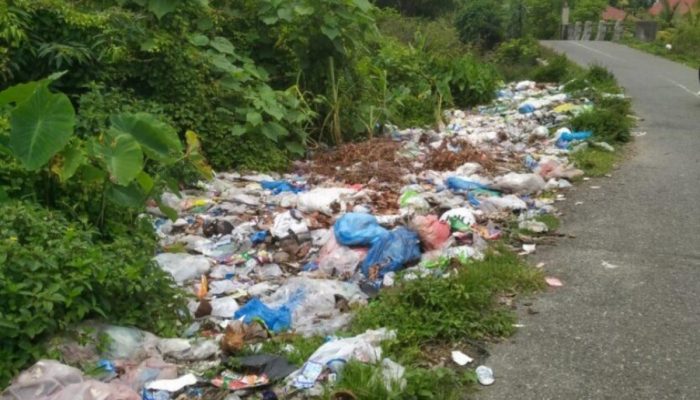 Miris! Jalan Menuju Tempat Wisata di Abdya Dihiasi Sampah
