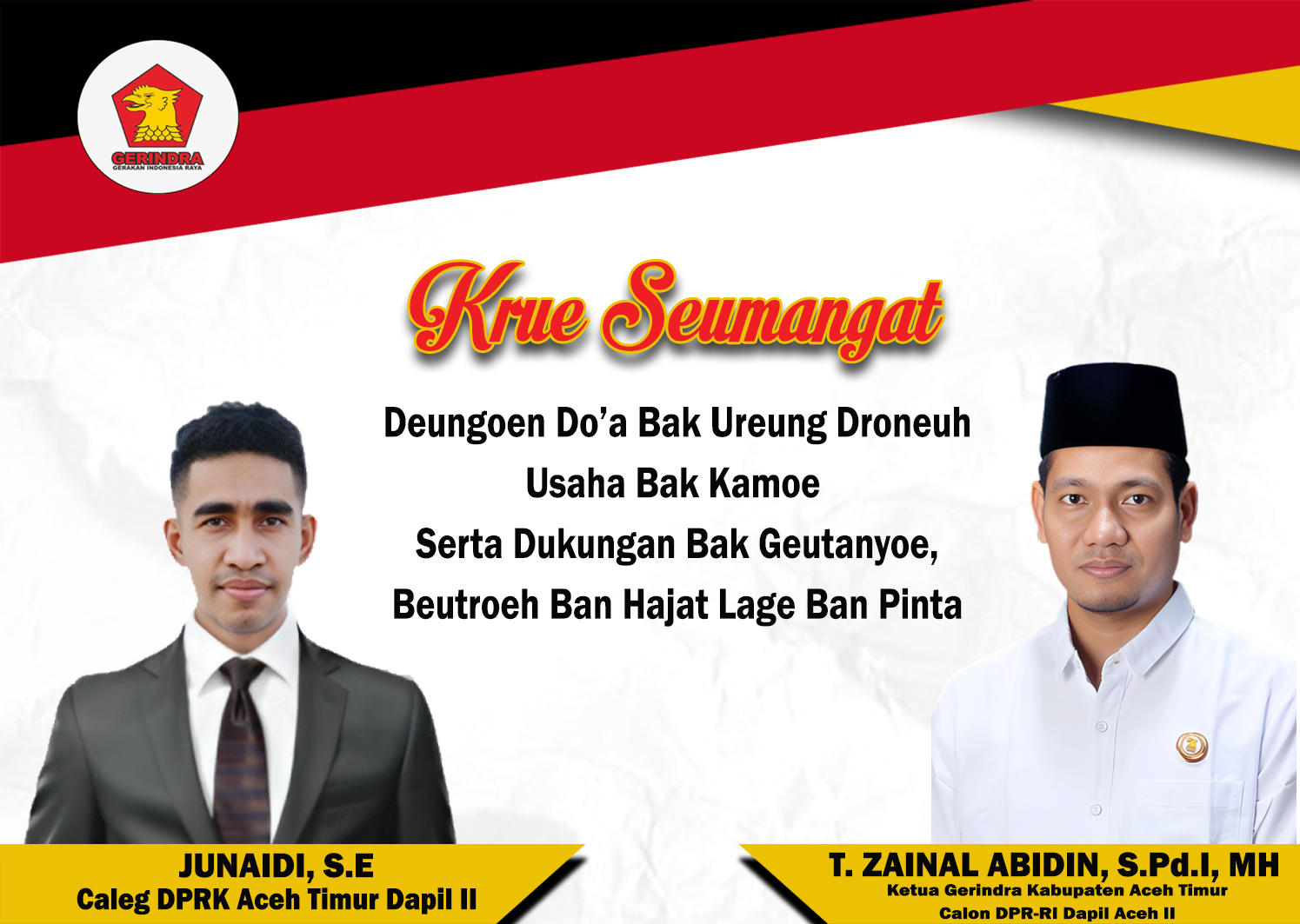 Junaidi SE : Kami Siap Hantarkan T Zainal Ke DPR-RI