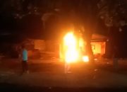 Cekcok Dengan Oknum Brimob, Warga di Babahrot Bakar Sepeda Motor, Sempat Terjadi Saling Dorong