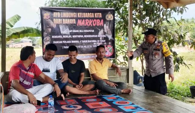 Bhabinkamtibmas Polsek Darul Ihsan Sosialisasi Pencegahan dan Penyalahgunaan Narkoba