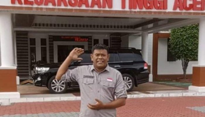 Datangi Kejati Aceh, LSM Kompak Abdya Pertanyakan Dugaan Korupsi Breakwater