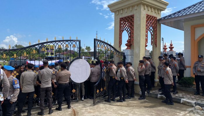 Amankan Aksi Demo Tolak Rohingya, Polres Aceh Utara Siagakan 110 Personel