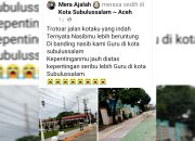 Miris! Curhatan Guru di Sosmed Bandingkan Trotoar dan Nasib Mereka