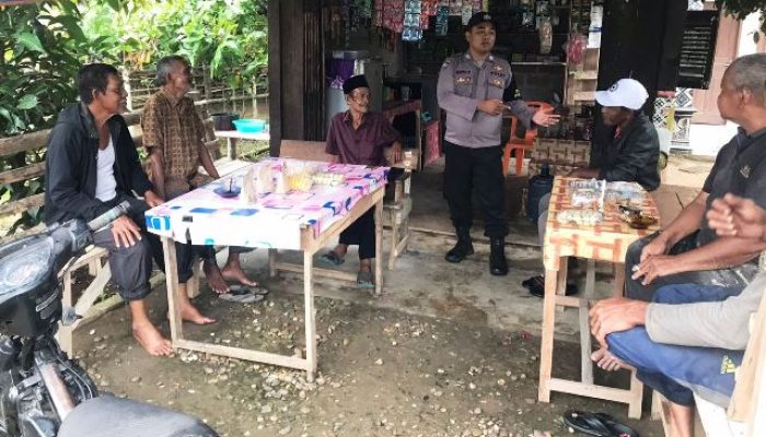 Polisi RW Polsek Pantee Bidari Polres Aceh Timur Aktif Sosialisasikan TPPO Kepada Warga