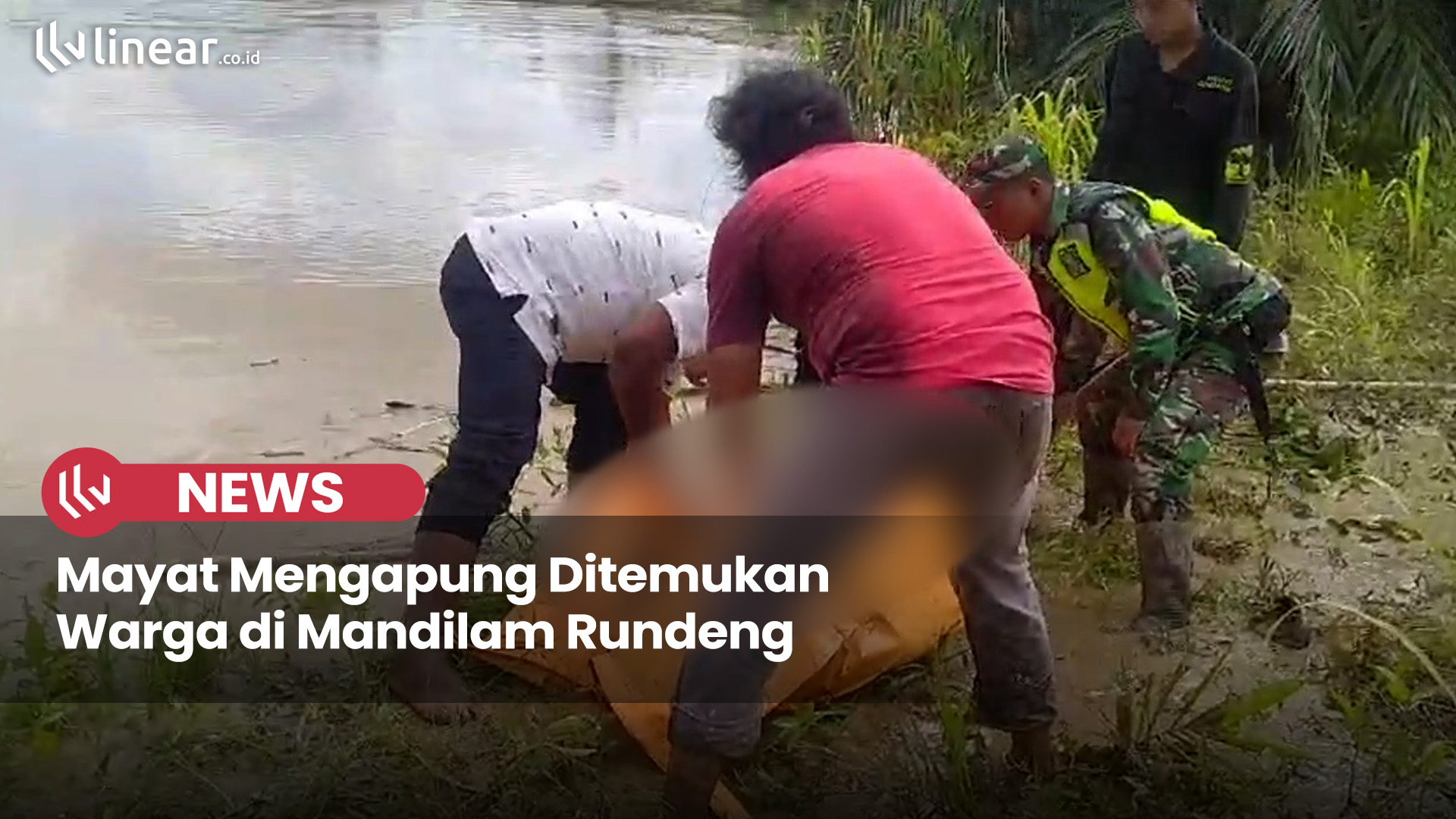 VIDEO - Warga Temukan Mayat Laki Laki Mengapung di Sungai Subulussalam