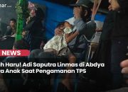 VIDEO: Kisah Haru! Adi Saputra Linmas di Abdya Bawa Anak Saat Pengamanan TPS