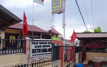 Bendera Bulan Bintang Berkibar di Mapolsek Samalanga, Ada Apa?