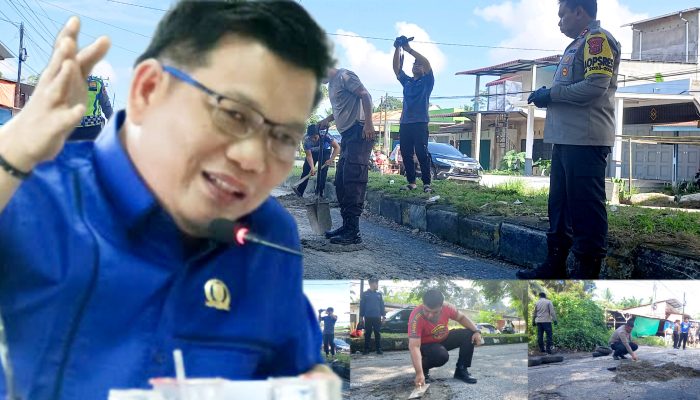 Ketua Fraksi Geranat Apresiasi Kapolres Subulussalam Tambal Jalan Berlubang
