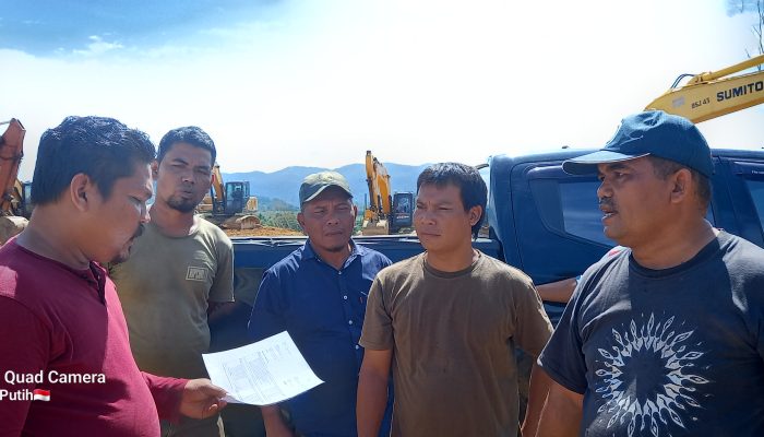 Madin Cs Protes di Lokasi Pembangunan PMKS Namo Buaya