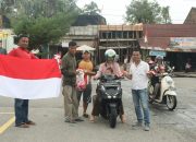 Sebanyak 777 Bendera di Bagikan Pemuda Terminal Kota Subulussalam