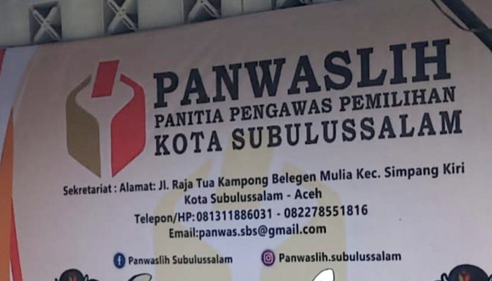 Panwaslih Subulussalam Pelajari Qanun Aceh Tentang Pilkada