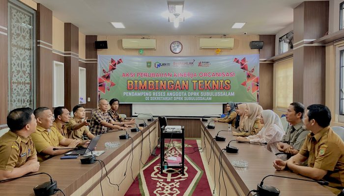 Sekwan Subulussalam Gelar Bimtek Pendamping Digitalisasi Penyusunan Laporan Reses Dewan