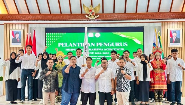 Tenaga Ahli Wakil Bupati Aceh Timur Lantik HIMAT, Mahasiswa Diminta Aktif Bangun Daerah